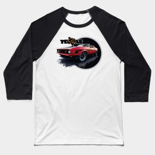 Texas Style Mustang Mach 1 Black Baseball T-Shirt